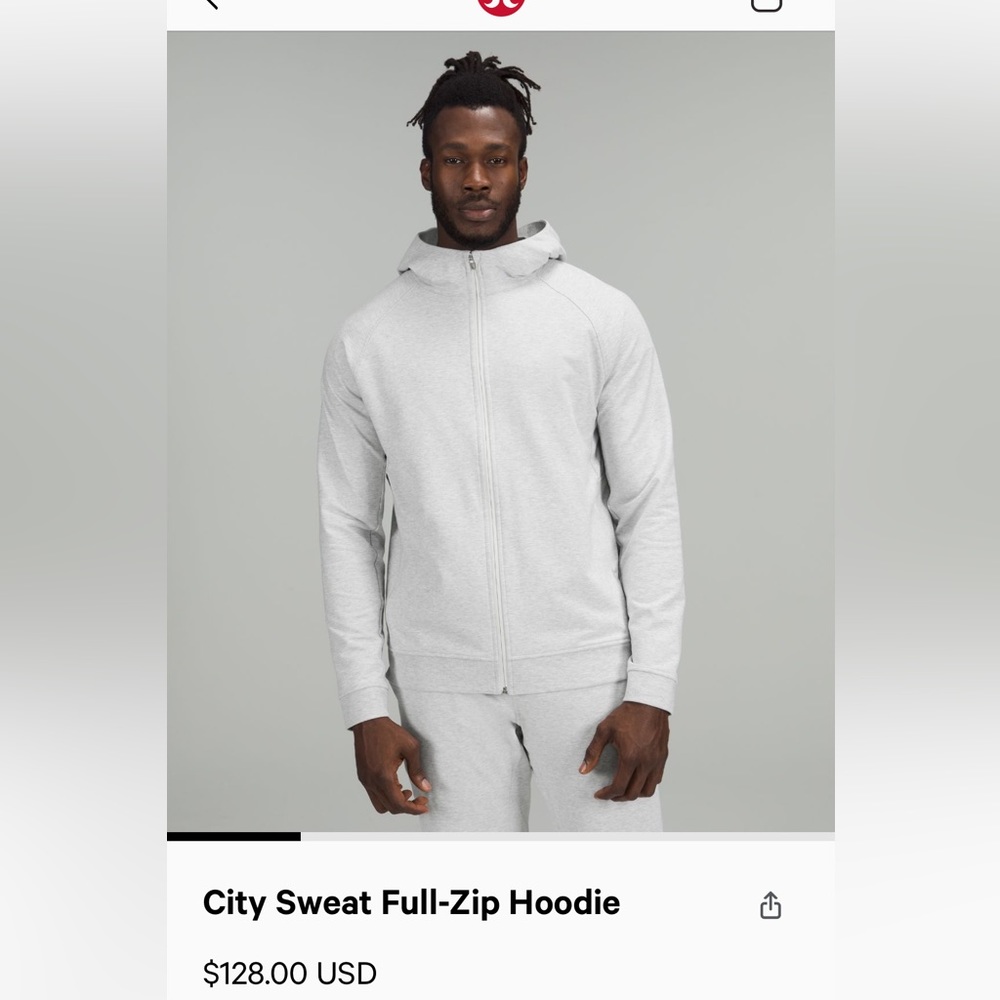 Lululemon City Sweat Full Zip Hoodie